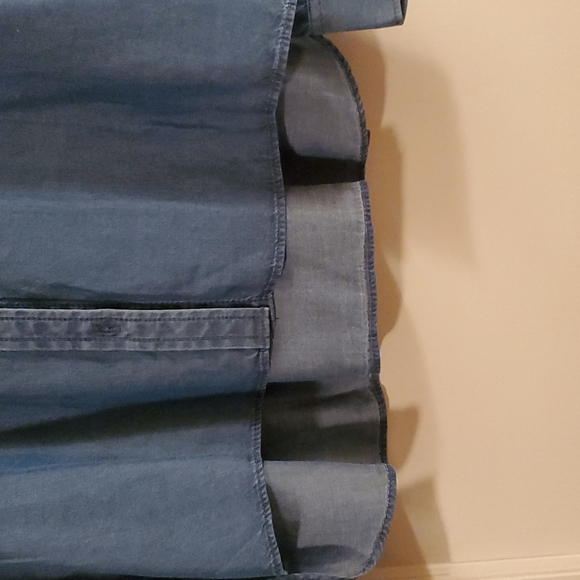 Ann Taylor Chambray Blue Button Down Shirt - Picture 7 of 9